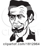 Poster, Art Print Of Caricature Portrait Of Abraham Lincoln