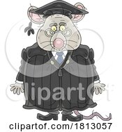 Poster, Art Print Of Rat Judge Licensed Clipart Cartoon