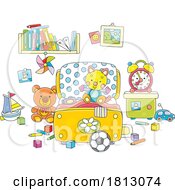 Toys In A Room Licensed Clipart Cartoon