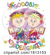 Poster, Art Print Of Goodbye Kindergarten Class Licensed Clipart Cartoon