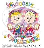 Goodbye Kindergarten Class Licensed Clipart Cartoon