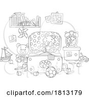 Poster, Art Print Of Toys In A Room Licensed Clipart Cartoon