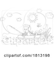 Boys Fishing With A Dog Licensed Clipart Cartoon