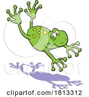 Poster, Art Print Of Frog Leaping Licensed Cartoon Clipart