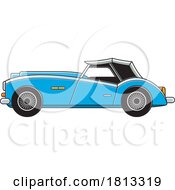 06/29/2024 - Blue Classic Car Clipart