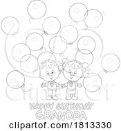 Poster, Art Print Of Happy Birthday Grandma Greeting Licensed Cartoon Clipart