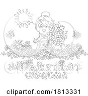 Happy Birthday Grandma Greeting Licensed Cartoon Clipart