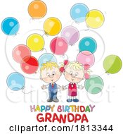 Poster, Art Print Of Happy Birthday Grandma Greeting Licensed Cartoon Clipart