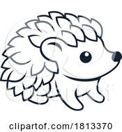 Hedgehog Animal Design Icon Mascot Illustration