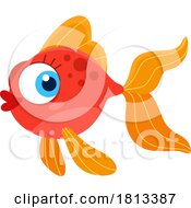 Cute Goldfish Licensed Cartoon Clipart by Hit Toon