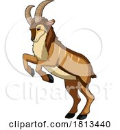 Rampant Goat Licensed Cartoon Clipart