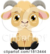 07/03/2024 - Sitting Goat Barnyard Animal Licensed Cartoon Clipart