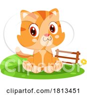 Sitting Cat Barnyard Animal Licensed Cartoon Clipart