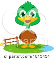 Mallard Duck Barnyard Animal Licensed Cartoon Clipart