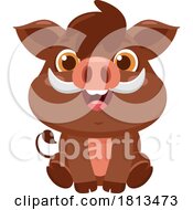 07/04/2024 - Sitting Baby Boar Licensed Cartoon Clipart