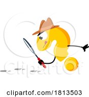 Question Mark Mascot Tracking Licensed Cartoon Clipart