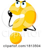07/06/2024 - Question Mark Mascot Thinking Licensed Cartoon Clipart