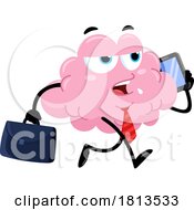 Poster, Art Print Of Business Brain Mascot Licensed Cartoon Clipart