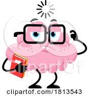 Poster, Art Print Of Thinking Brain Mascot Licensed Cartoon Clipart