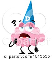 Poster, Art Print Of Dumb Brain Mascot Licensed Cartoon Clipart