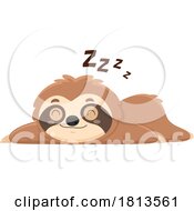 Sloth Sleeping Licensed Cartoon Clipart