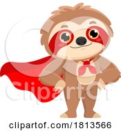 Super Hero Sloth Licensed Cartoon Clipart