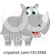 07/09/2024 - Cute Rhino Licensed Cartoon Clipart