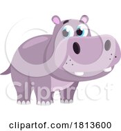 Cute Hippo Licensed Cartoon Clipart