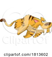 Smilodon Saber Tooth Tiger Licensed Cartoon Clipart