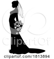 07/13/2024 - Bride Bridal Wedding Dress Silhouette Woman Design