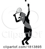 07/13/2024 - Tennis Player Woman Sports Person Silhouette