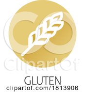 07/13/2024 - Wheat Plant Gluten Food Icon Concept