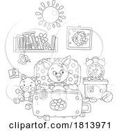 Piglet Waking Up Licensed Cartoon Clipart