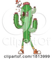 07/15/2024 - Singing Cactus Mascot Licensed Stock Image