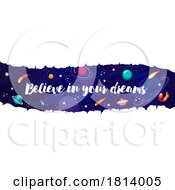 07/15/2024 - Believe In Your Dreams Licensed Clipart Illustration
