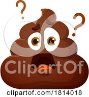 Poster, Art Print Of Confused Pile Of Poo Licensed Cartoon Clipart