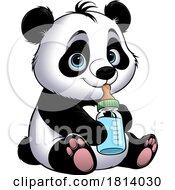 Cute Baby Panda Licensed Stock Image