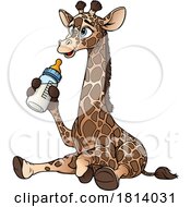 Cute Baby Giraffe Licensed Stock Image