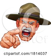 Poster, Art Print Of Drill Instructor Sergeant Bootcamp Army Soldier