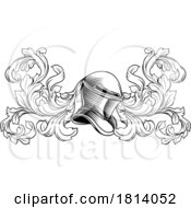 Coat Of Arms Crest Knight Helmet Heraldry Design