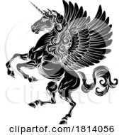 07/15/2024 - Pegasus Unicorn Horse Crest Heraldic Coat Of Arms
