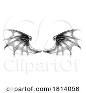 07/15/2024 - Bat Dragon Devil Vampire Demon Wings Drawing