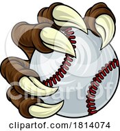 07/16/2024 - Baseball Ball Claw Cartoon Monster Animal Hand