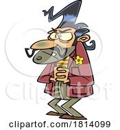 Cartoon Villainous Man Licensed Stock Image