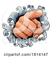 Poster, Art Print Of Want You Pointing Finger Cartoon Hand Icon