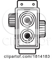 Black And White Old Camera Licensed Stock Image