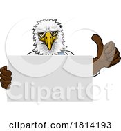 Poster, Art Print Of Eagle Painter Handyman Mechanic Plumber Cartoon