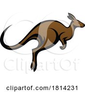 07/17/2024 - Kangaroo Australian Animal Design Mascot Icon