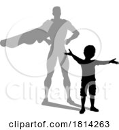 07/17/2024 - Superhero Child Kid With Super Hero Shadow