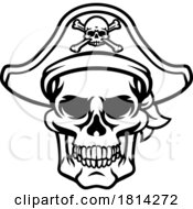 Pirate Hat Skull and Crossbones Cartoon by AtStockIllustration #COLLC1814272-0021